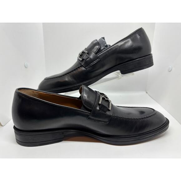 NWB Made in ITALY BRUNO MAGLI Riccardo Loafers Dress Shoes Black Leather 8.5 M main image 13